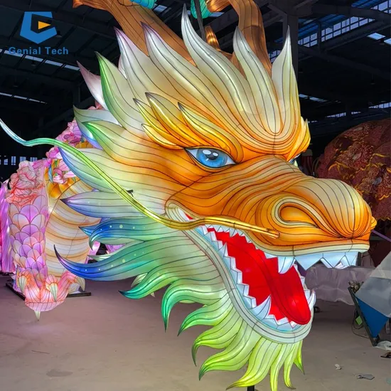 FL55 Customize Chinese New Year Dragon Lanterns for Festival Decoration