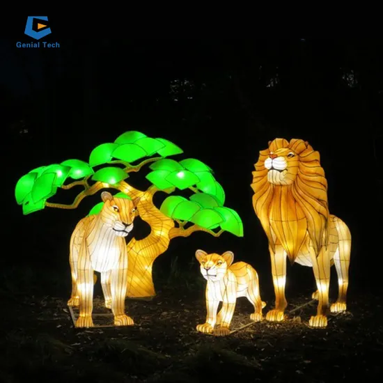 Festival Park Decoration Amusement Outdoor Large Chinese Silk Lantern Show 