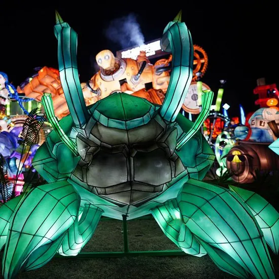 Chinese Factory Cartoon Character Theme Light Lantern Custom Outdoor Waterproof Electronic Game Character Theme Lantern 