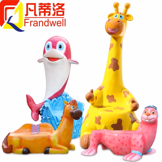 Most Popular Life Size Resin Fiberglass Animal Chairs for Sale