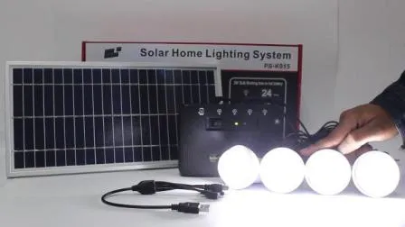 Portable Solar Power Kits with 4lights for off Grid Areas 