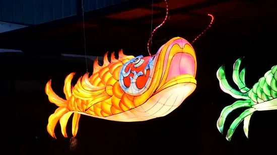 Chinese Factory Price Festival Decoration Silk Lantern Animal Fish Lanterns 