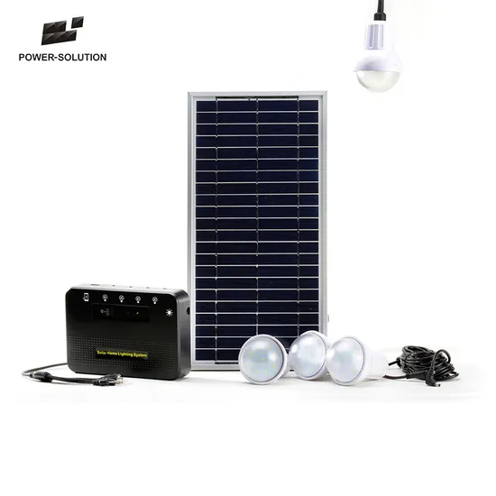 8W DC Solar Energy Lighting Kits with Mobile Charger 