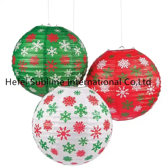Decorative Christmas Paper Hanging Japanese Chinese Lanterns 