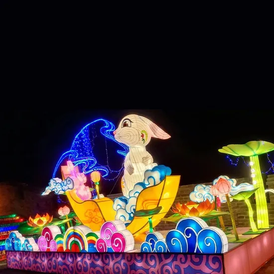 Outdoor Waterproof Silk Lantern Chinese Traditional Lantern LED Lantern Show 
