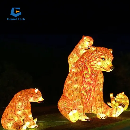 Theme Park Zoo Animal Lantern Camel Festival Lantern Chinese Silk Lantern 