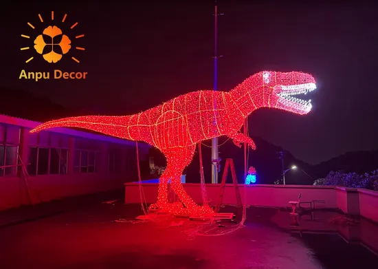 Dinosaurs Park Light Show Festival Holiday Lantern Decor Landscaping Design Christmas Animals Decoration Supplies Waterproof 